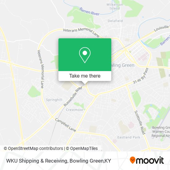 WKU Shipping & Receiving map