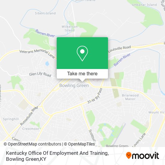 Kentucky Office Of Employment And Training map