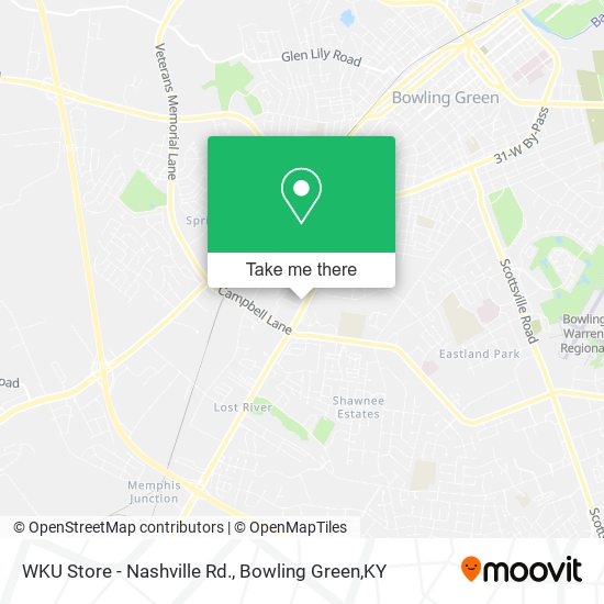 WKU Store - Nashville Rd. map