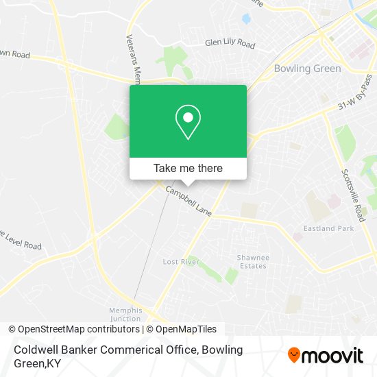 Coldwell Banker Commerical Office map