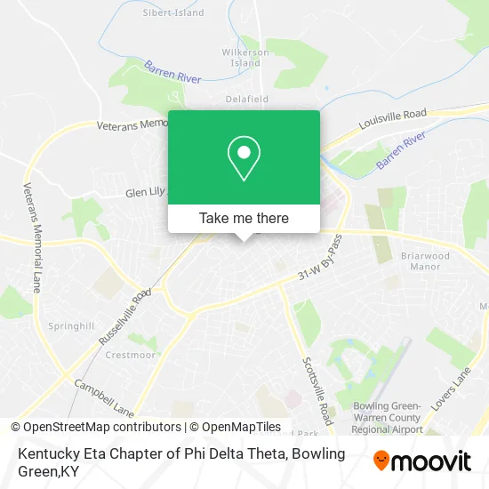 Kentucky Eta Chapter of Phi Delta Theta map