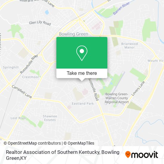 Mapa de Realtor Association of Southern Kentucky