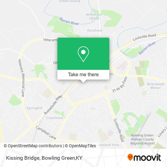 Kissing Bridge map