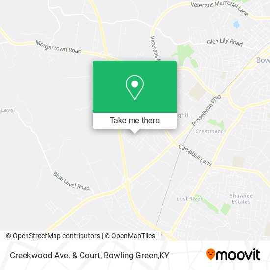 Creekwood Ave. & Court map