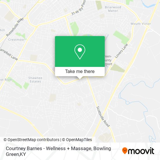 Mapa de Courtney Barnes - Wellness + Massage