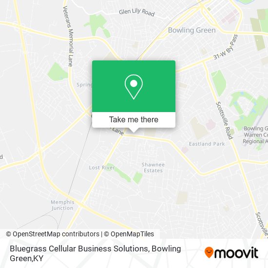 Mapa de Bluegrass Cellular Business Solutions