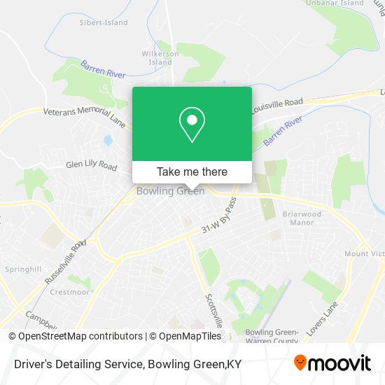Driver's Detailing Service map