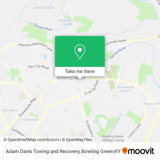 Adam Davis Towing and Recovery map