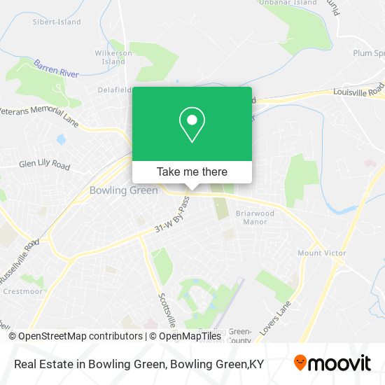 Real Estate in Bowling Green map