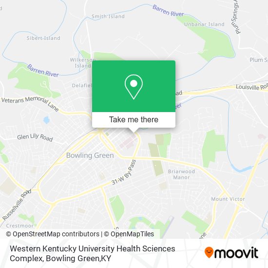 Western Kentucky University Health Sciences Complex map