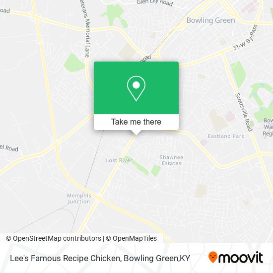 Lee's Famous Recipe Chicken map