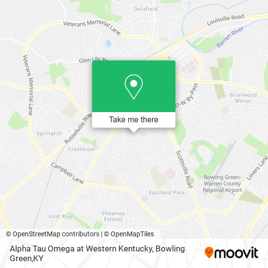 Mapa de Alpha Tau Omega at Western Kentucky