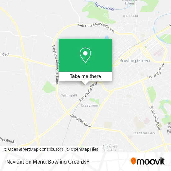 Navigation Menu map