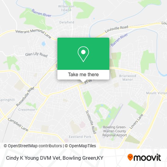 Cindy K Young DVM Vet map