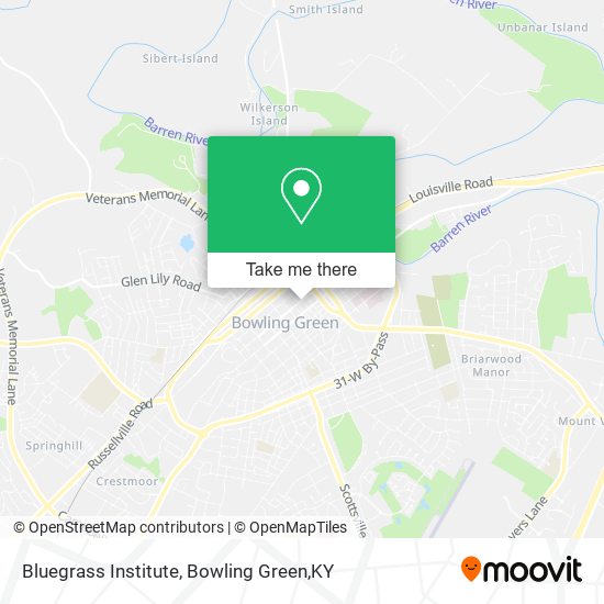 Bluegrass Institute map