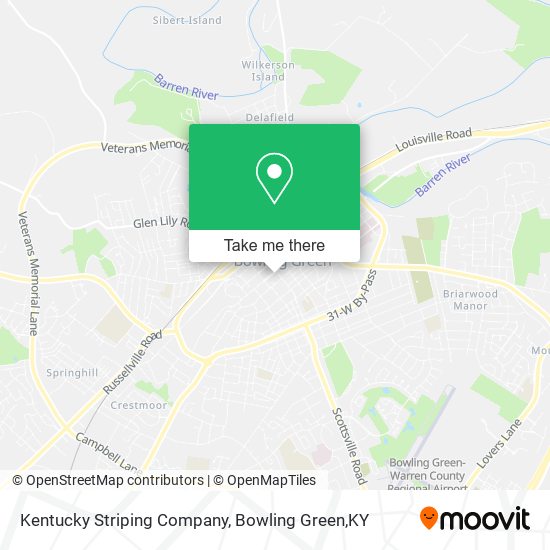 Mapa de Kentucky Striping Company