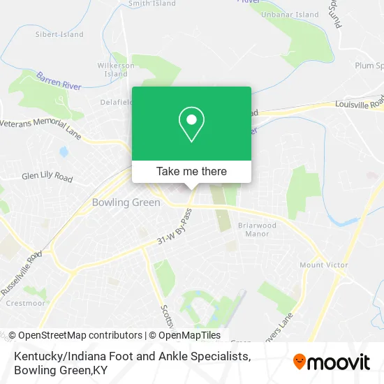 Kentucky / Indiana Foot and Ankle Specialists map