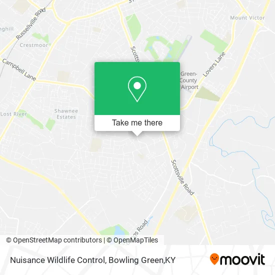 Nuisance Wildlife Control map
