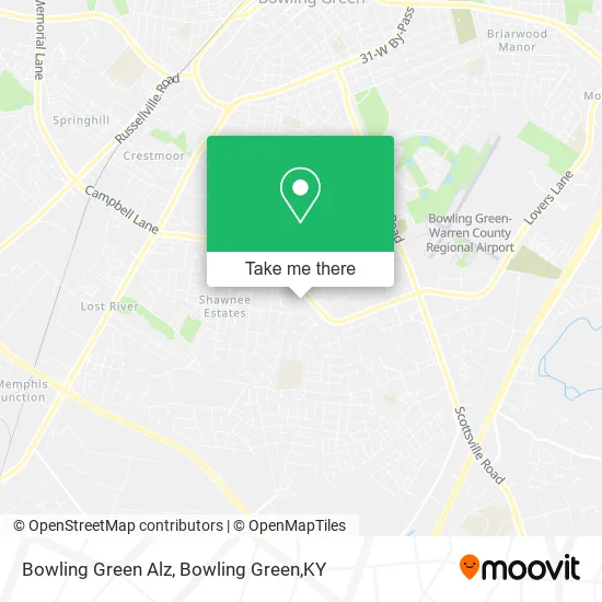 Bowling Green Alz map