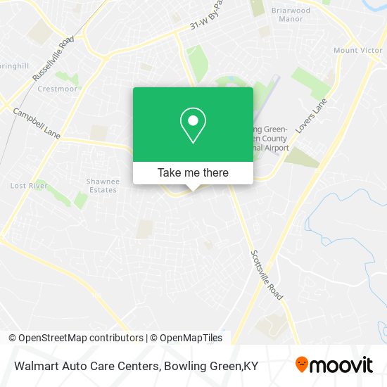 Walmart Auto Care Centers map