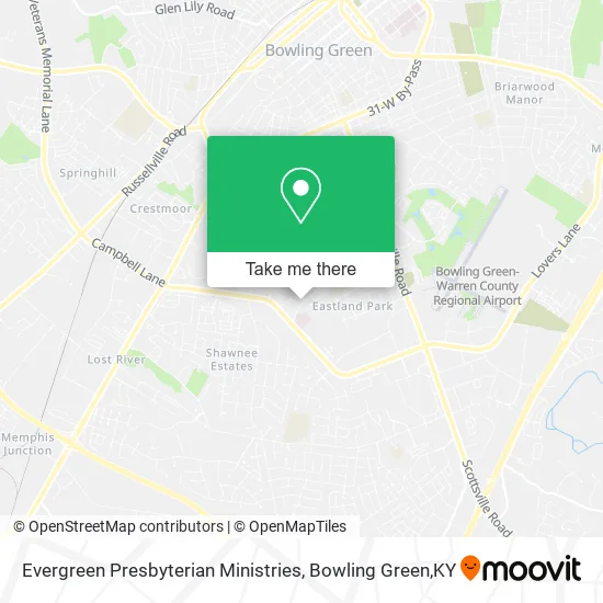 Mapa de Evergreen Presbyterian Ministries