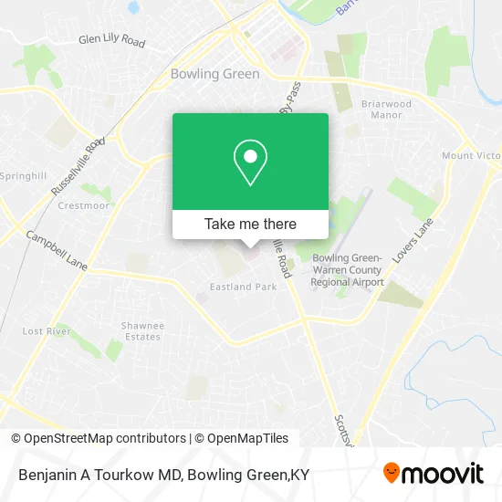 Mapa de Benjanin A Tourkow MD