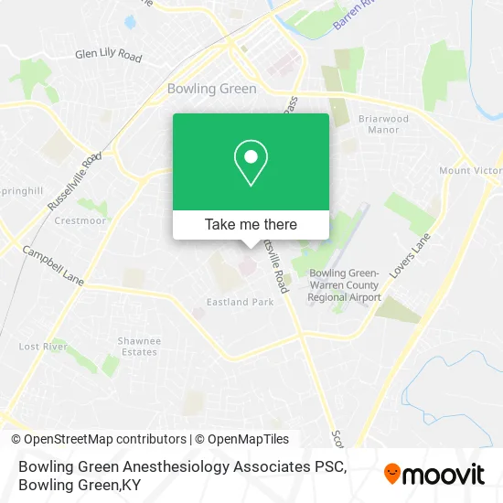 Bowling Green Anesthesiology Associates PSC map