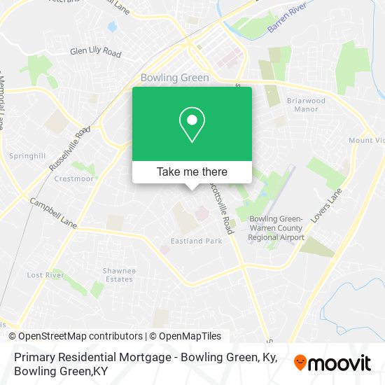 Mapa de Primary Residential Mortgage - Bowling Green, Ky