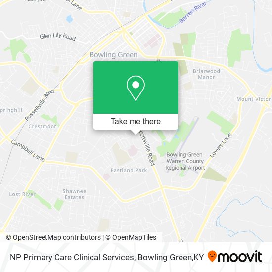 NP Primary Care Clinical Services map