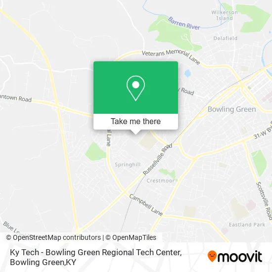 Ky Tech - Bowling Green Regional Tech Center map