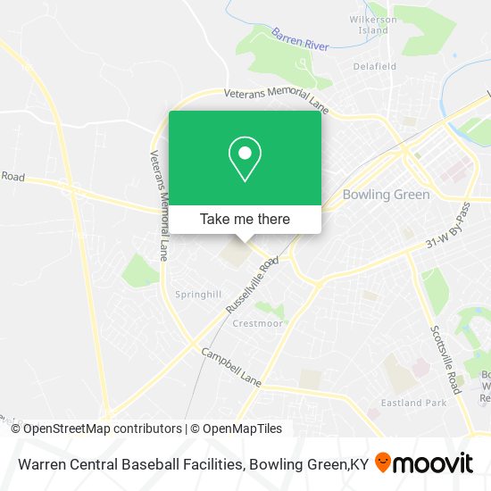 Mapa de Warren Central Baseball Facilities