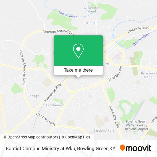 Mapa de Baptist Campus Ministry at Wku