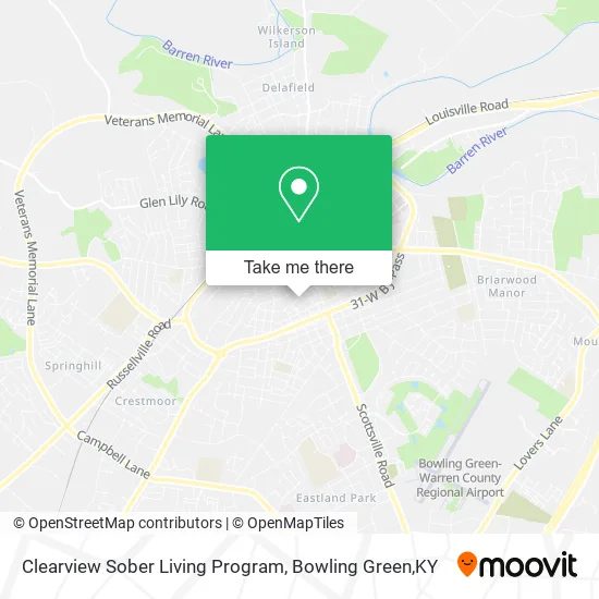 Clearview Sober Living Program map