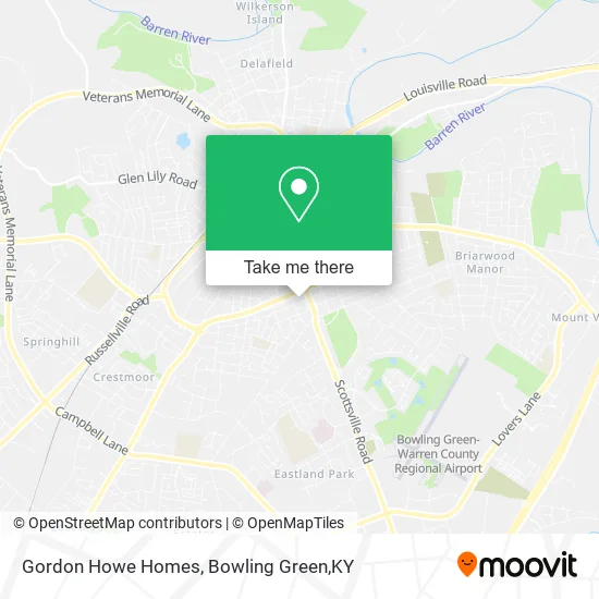 Gordon Howe Homes map