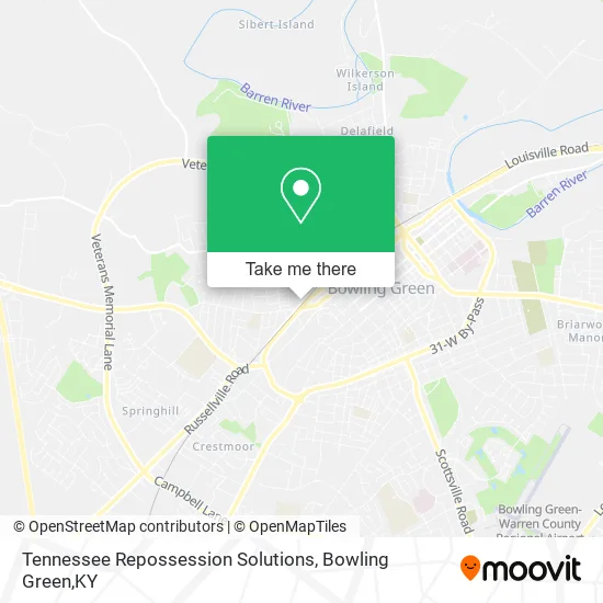 Tennessee Repossession Solutions map