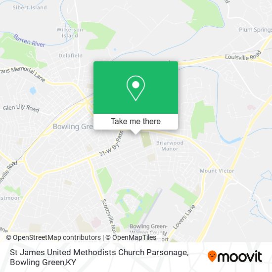 Mapa de St James United Methodists Church Parsonage