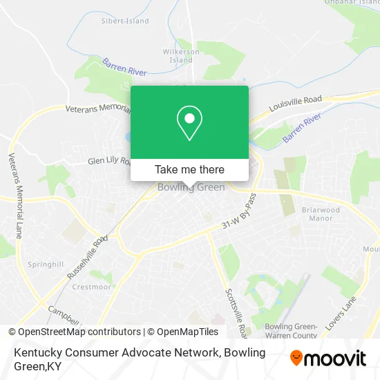 Kentucky Consumer Advocate Network map