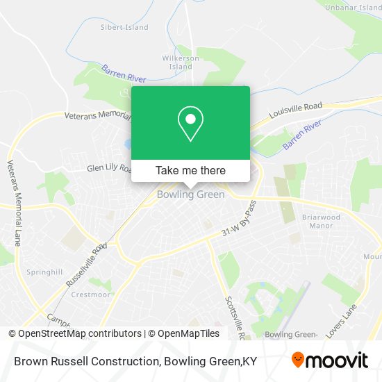 Brown Russell Construction map