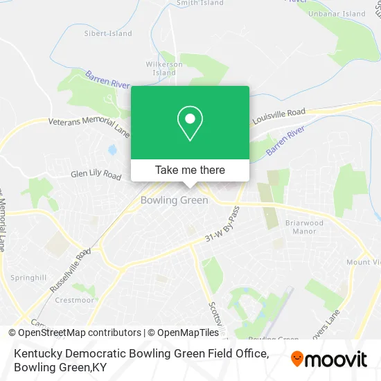 Kentucky Democratic Bowling Green Field Office map