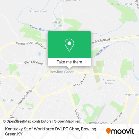 Kentucky St of Workforce DVLPT Cbne map