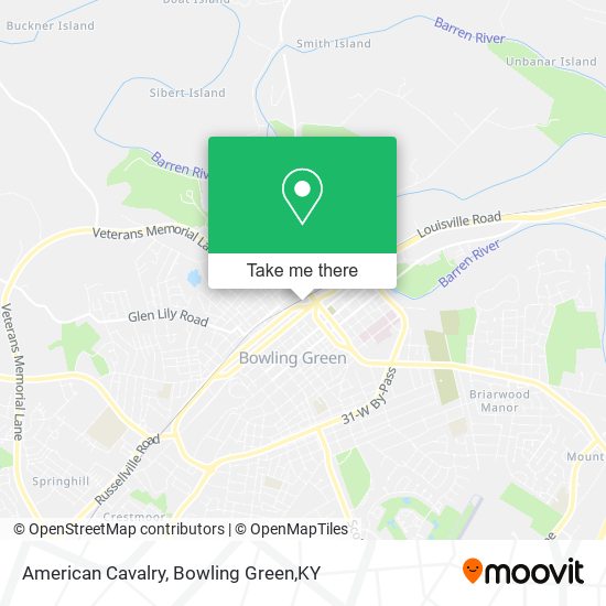American Cavalry map