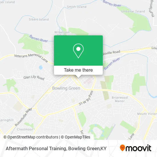 Aftermath Personal Training map