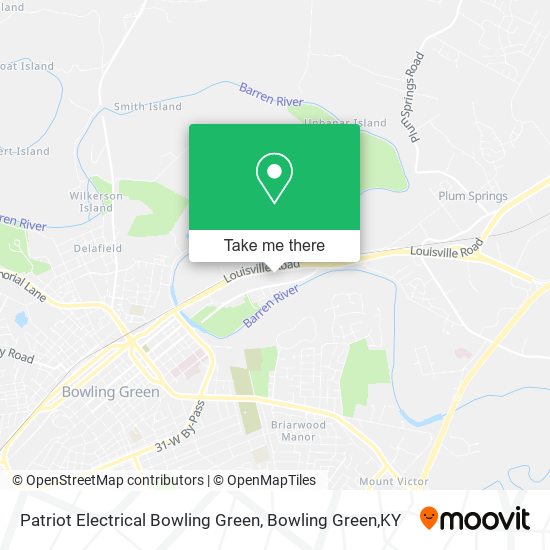 Patriot Electrical Bowling Green map