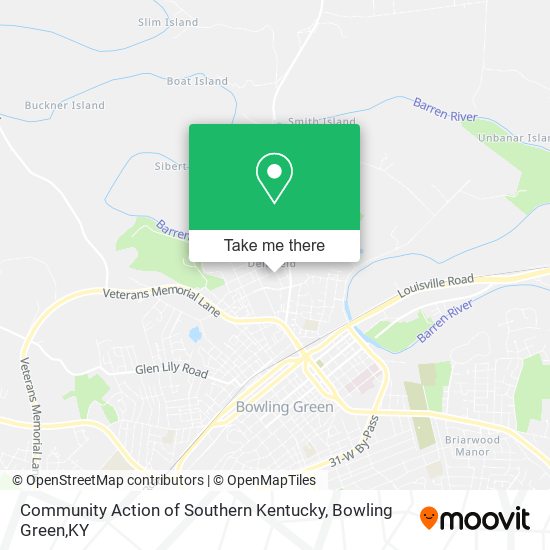 Community Action of Southern Kentucky map