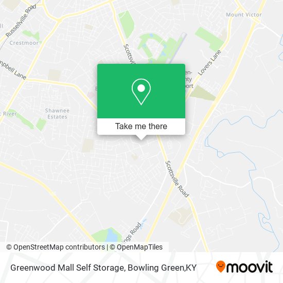 Greenwood Mall Self Storage map