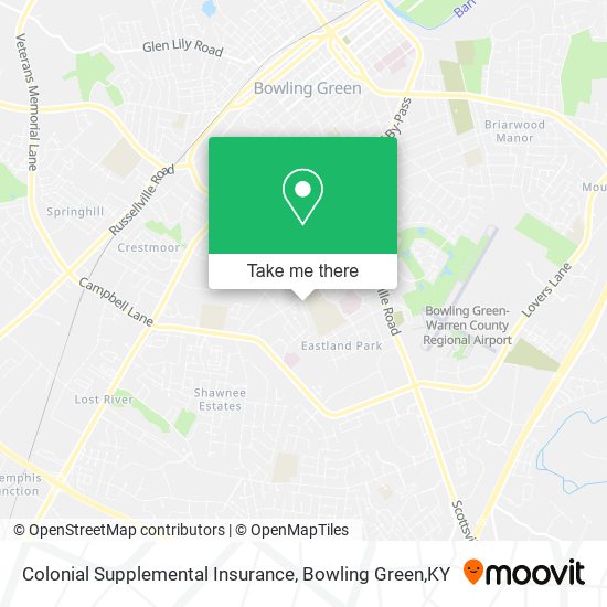 Colonial Supplemental Insurance map
