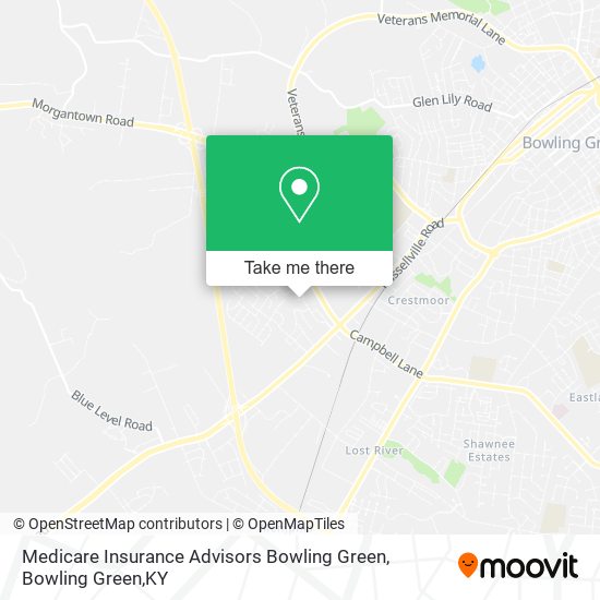 Medicare Insurance Advisors Bowling Green map