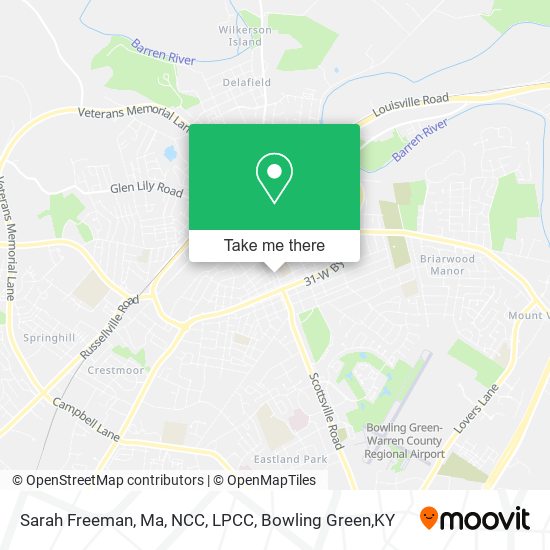 Mapa de Sarah Freeman, Ma, NCC, LPCC