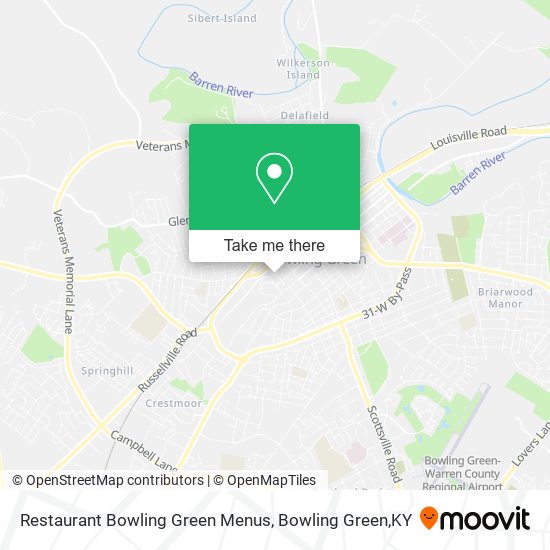 Mapa de Restaurant Bowling Green Menus