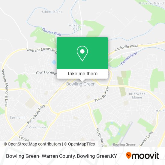 Bowling Green- Warren County map